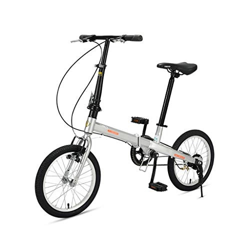 Folding Bike : GEXIN 16in Lightweight Folding Bike, Urban Commuting Bicycle for Men Women, Outdoor Sports