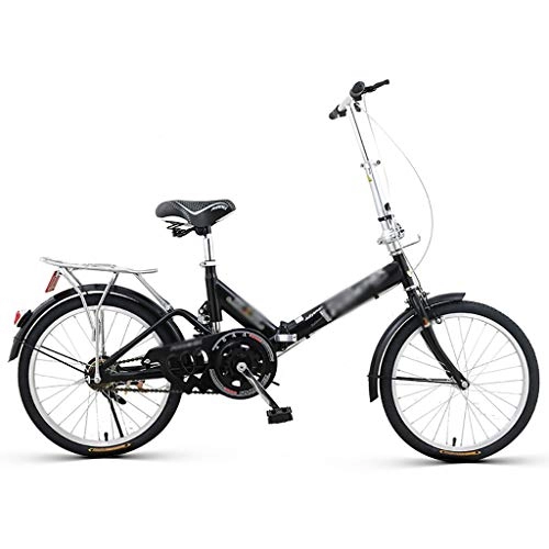 Folding Bike : GEXIN City Folding Bike - Leisure 20 inch Mini Compact Bike, Students Office Workers Urban Commuter Bicycle, Quickly Fold Travel Bike