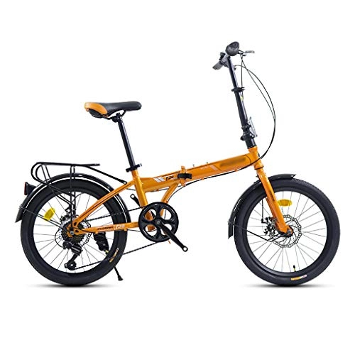 Folding Bike : GEXIN Folding Bike, 20-inch Wheels, High Carbon Steel Frame, Mechanical Disc Brake