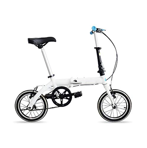 Folding Bike : GHGJU Bicycle aluminum alloy ul tra light folding 14 inches bicycle portable child female folding bicycle adult bicycle suitable for mountain roads and rain and snow roads This bicycle is collapsible