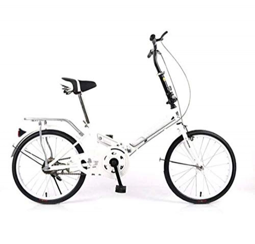 Folding Bike : GHGJU Bicycle portable bicycle single speed variable speed damping bicycle portable commuter car Suitable for mountain roads and rain and snow roads, the bicycle is foldable.