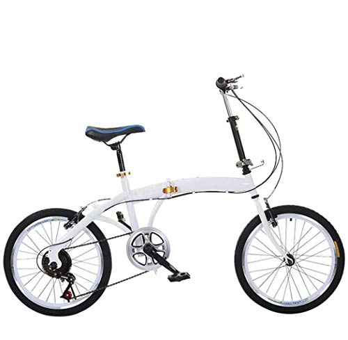 Folding Bike : GHGJU Single Car 20 inch folding bicycle speed adult carbon steel bicycle mini folding bicycle Suitable for mountain roads And rain and snow