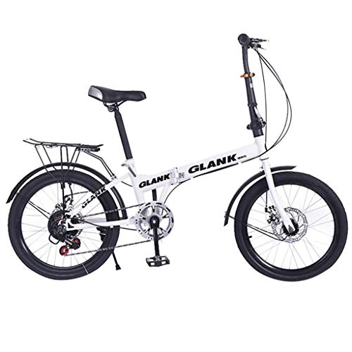 Folding Bike : Goosuny 20-inch Folding Bike for Women, Men, Speed Cycling Commuter Foldable Bicycle for Adult Student, Lightweight Aluminum Frame Foldable Adult Bicycle for Outdoor Sports