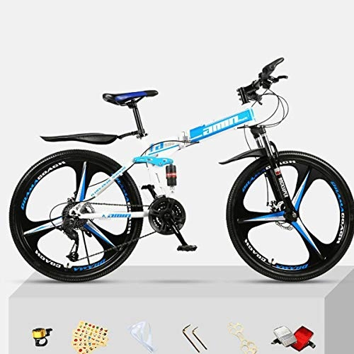 Folding Bike : Green orchid Mountain Bike for Men Land Rover Outroad Mountain Bike Steel High-carbon Steel Frame 26 Inch 21 Speed Bicycle