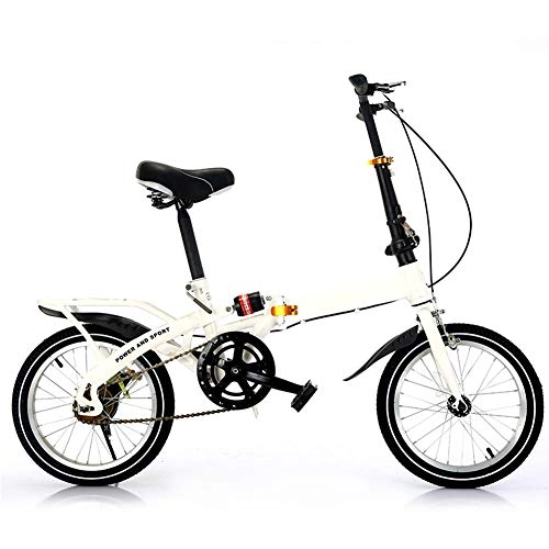 Folding Bike : GSSDWW Folding bike, 7-speed change, aluminum alloy wheels, carbon steel, suitable for adults / students