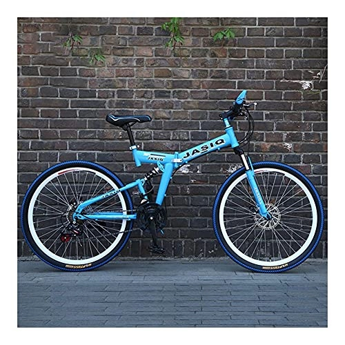 Folding Bike : GUHUIHE 26" Folding Bike, Foldable Bicycle for Adult Student, Ultra-Light Portable Women's City Mountain Cycling for Outdoor Sports (Color : 27 Speed, Size : 26 Inch)