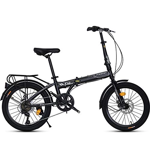Folding Bike : GUI-Mask SDZXCFolding Bicycle 20 Inch Adult Men and Women Type Ultra Light Portable Single Speed Small Wheel Type Off-Road Adult Bicycle