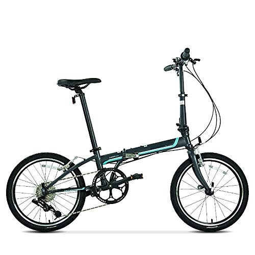 Folding Bike : GUI-Mask SDZXCFolding Bicycle Chrome Molybdenum Steel Frame Speed Men and Women Adult Folding Bicycle 20 Inch
