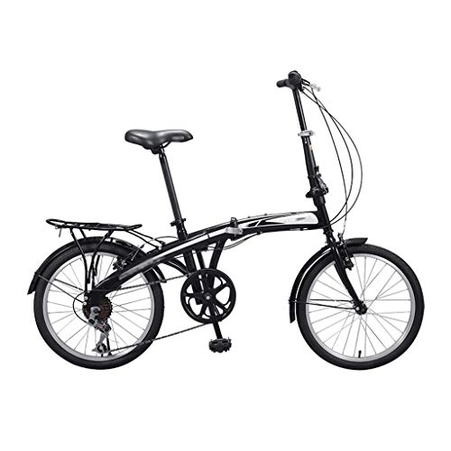 Folding Bike : Guoqunshop Road Bikes Folding Bicycle Men And Women Adult Students Adolescent General Boys And Girls Bicycle 7 Speed Leisure City Small Highway Car 20 Inch folding bikes for adults