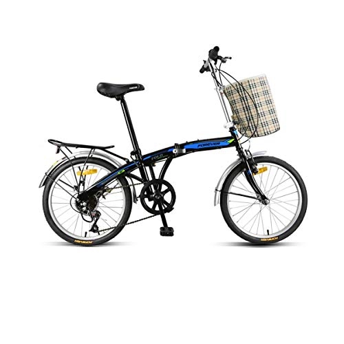 Folding Bike : Guyuexuan Bike, Folding Bicycle, 20-inch 7-speed Bicycle, Adult Student Light Mini Bicycle, Male And Female Urban Commuter Bicycle The latest style, simple design