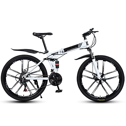 Folding Bike : GWL Folding Bike for Adults, Lightweight Mountain Bikes Bicycles Strong Alloy Frame with Disc brake, 26 inches suitable for 160-185cm / B / 26inch