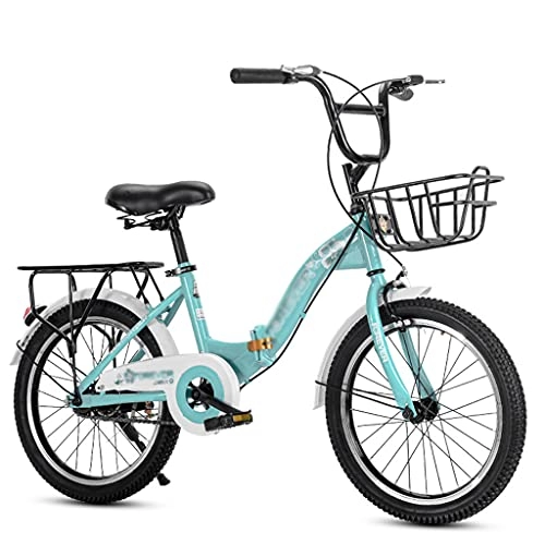 Folding Bike : gxj Lightweight Folding Bike, Single-speed Dual Disc Brakes Foldable Bicycles for Men Women and Students City Bikes(Size:20 inch)