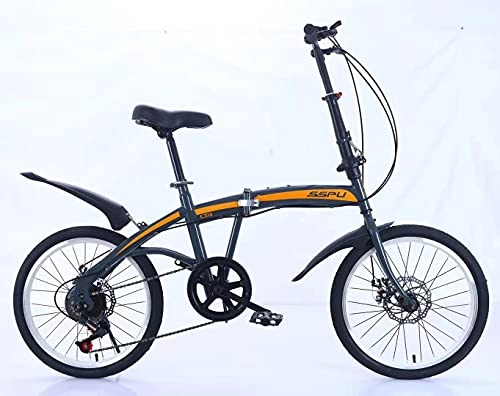 Folding Bike : GYGFTTYY Mountain Bike，Bicycle 21 Speed 20Inches Wheels Dual Suspension Folding Bike