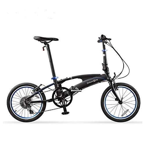 Folding Bike : GYNFJK 18 inch 8-speed variable speed Folding Bike aluminum alloy Portable bicycle adult students men and women Road Bikes Travel Cycling