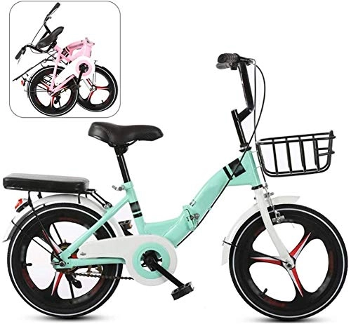 Folding Bike : HFFFHA 16 Inch Folding Bike Mountain Bike Male Cross-country Variable Speed Bicycle Double Shock Absorption Lightweight Folding Bicycle Speed Young Student Adult Female (Color : B, Size : 20in)