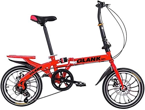 Folding Bike : HFFFHA Bike Folding Bike – Folding Bike For Men And Women Folding Bike Folding City Bike Portable Bicycle Adult Student Folding Speed Bicycle Shock Absorption (Color : C)