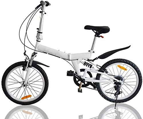 Folding Bike : HFFFHA Folding Bicycle, 20 Inch Bikes For Adults, Women'S Light Work Adult Adult Ultra Light Variable Speed Portable Adult Small Student Male Bicycle Folding Carrier Bicycle Bike (Color : E)