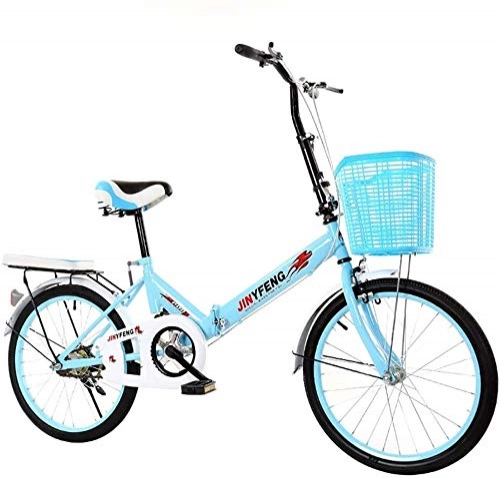 Folding Bike : HFFFHA Lightweight Mini Folding Bike Small Portable Bicycle Adult Student (Color : A)