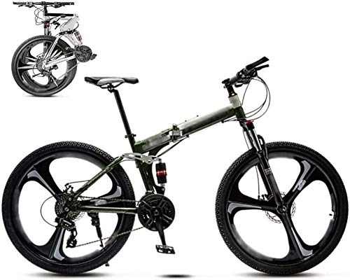 Folding Bike : HFFFHA Mountain Bike Male Cross-country Variable Speed Bicycle Double Shock Absorption Lightweight Folding Bicycle 26 Inch 30 Speed Young Student Adult Female