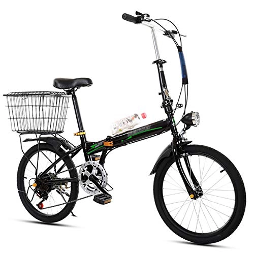 Folding Bike : hj Folding Bicycle 20 Inch Adult Folding Bicycles Ultra Light Speed Portable Bicycle To Work School Commute Fast Folding Bicycles