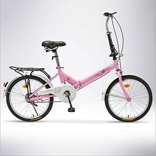 Folding Bike : Hong Yi Fei-shop Folding Bikes Ultra-light Adult Portable Folding Bicycle Small Speed Bicycle Outdoor bike (Color : C)