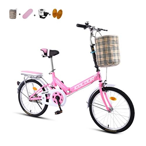 Folding Bike : HSBAIS Folding Bike for Adult, 7 Speeds Derailleur Compact Bicycle Comfortable Seat with V Brake Lightweight Wear-Resistant Tire, 155x68x94cm