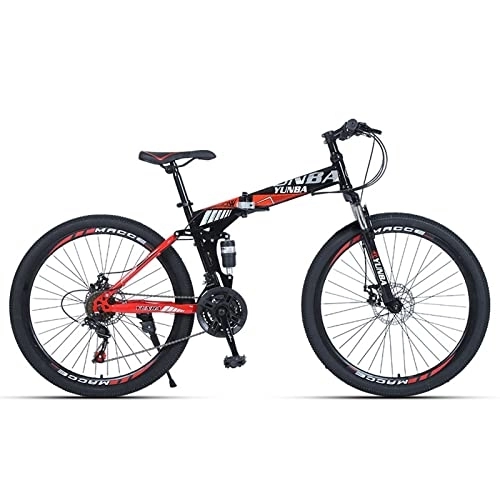 Folding Bike : HTCAT Bike, Folding Shifting Off-road Bikes, Men and Women 24-26 Inch Shock Absorbing Bikes With Double Disc Brakes for Jungle Trails, Snow And Beach. (Size : 24 inch 24 speed)