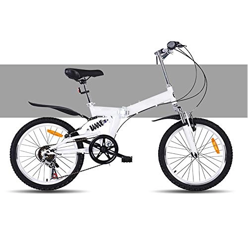 Folding Bike : HUOFEIKE Lightweight Folding City Bicycle Carbon Steel Bike for Kids Adults, Portable Speed Bicycle Damping Bicycle for Outdoor Ridding Fitness and Entertainment, b1