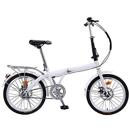 Folding Bike : HWZXBCC Mountain Bike Folding Bike, Adjustable Seat, Suitable 7 Speed, For Mountains And Roads, Wheel Dual Suspension, Height And Save Space Better