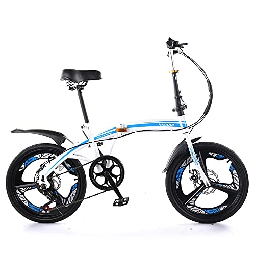 Folding Bike : HWZXBCC Mountain Bikes Cycling Ergonomic Fast Folding Thickened High Carbon Steel Material, Six Level Sensitive Shifting, For 20 Inch, ​For Adults Men Women