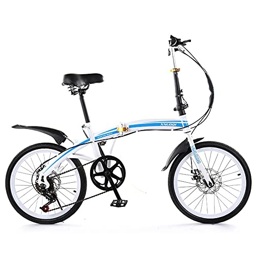 Folding Bike : HWZXBCC Mountain Bikes Cycling Six Level Sensitive Shifting, Fast Folding, For 20 Inch, Thickened High Carbon Steel Material, Ergonomic For Adults Men Women