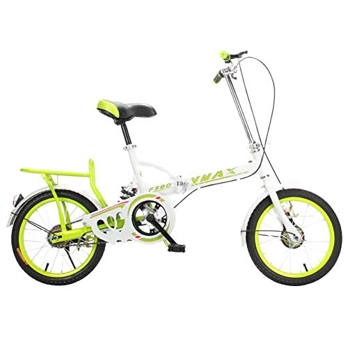 Folding Bike : HWZXC Student Folding Bicycles, Foldable Bikes Men's And Women's Lightweight Children's School Foldable Bicycle