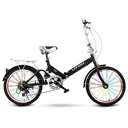 Folding Bike : HYCy Foldable Bicycle 20 Inch Adult Single Speed Light Portable Men And Women Shock Absorber Bicycle Child Bicycle Child Folding Bicycle