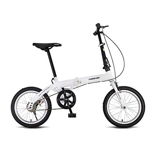Folding Bike : HYCy Folding Bicycle Adult Young Men And Women Ultra Light Portable 16 Inch Small Bicycle