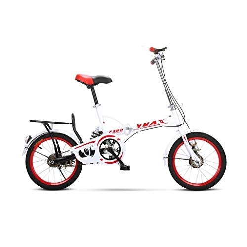 Folding Bike : HYCy Folding Bicycle Children 16 Inch Men And Women Shock Absorber Bicycle