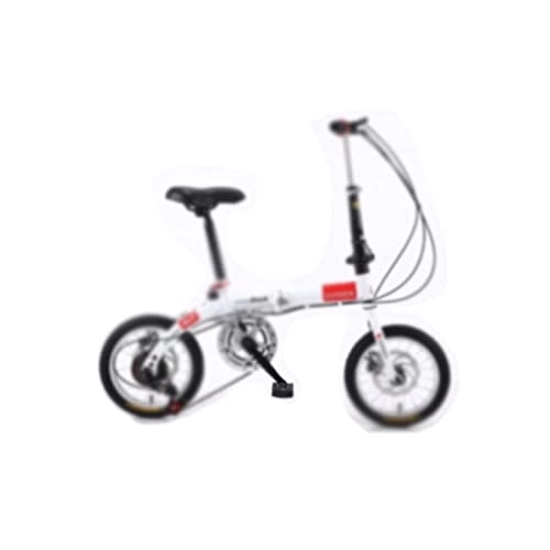 Folding Bike : IEASEzxc Bicycle Foldable Bicycle Students Variable Speed Disc Brake Cycling 14inch Bike Men Women Portable Bikes High Carbon Steel