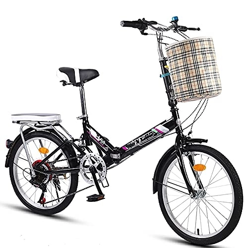 Folding Bike : ITOSUI Folding City Bicycle Bike, Lightweight Alloy 16 / 20 / 22 Inch Mini Portable Comfort Speed Wheel Folding Bike for Men Women Lightweight Folding Casual Bicycle, Damping Bicycle