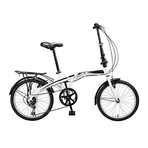 Folding Bike : Jbshop Folding Bikes Folding Bicycle Men And Women Adult Students Adolescent General Boys And Girls Bicycle 7 Speed Leisure City Small Highway Car 20 Inch Portable folding Bike Bicycle