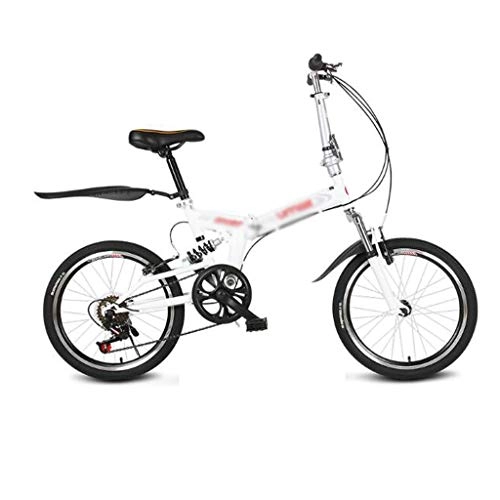 Folding Bike : JHEY Folding Bicycle 20 Inch Ultra Light Portable Jubilee Variable Speed Adult Shock Absorber Male And Female Student Bike