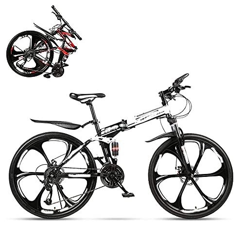 Folding Bike : JIAWYJ YANGHAO-Adult mountain bike- Folding Adult Bike, 24 Inch Dual Shock Absorption Off-road Racing, 21 / 24 / 27 / 30 Speed Optional, Lockable U-shaped Front Fork, 4 Colors, Including Gifts YGZSDZXC-04