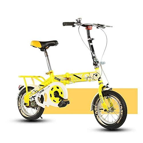 Folding Bike : JINHH Children's Foldable Bikes, Student Folding Bicycles Light Portable Pupils Foldable Bikes For 6-10 Years Old