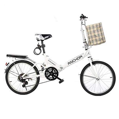 Folding Bike : Jue Folding Bikes Bicycle Folding Bicycle Unisex 20 Inch Shifting Sports Portable Bicycle (Color : Pink, Size : 150 * 50 * 100cm)