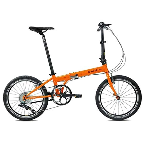 Folding Bike : Jue Folding Bikes Bicycle Folding Shifting Disc Brakes 20 Inch Shock Absorption Unisex Ultralight Portable Folding Bicycle (Color : Yellow, Size : 150 * 34 * 110cm)