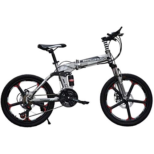 Folding Bike : JXINGY 20 Inch 21-Speed Bicycle Mountain Bicycle Lightweight Mini Folding Bike City Urban Commuters For Teens Adults Men And Women Portable