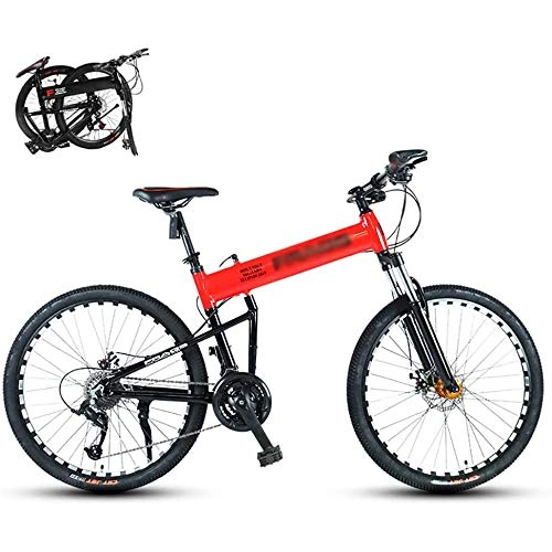 Folding Bike : JXINGY Men's Mountain Bikes Aviation Aluminum AlloyFrame With Front Suspension Dual Disc Brakes Folding Outroad Bicycles Outdoors