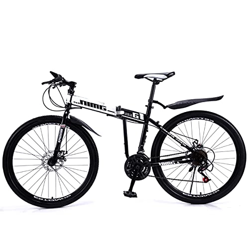 Folding Bike : KANULAN Bike Fast Easy To Place Folding Bicycle Ergonomic, Bikes Mountain, Anti-slip Wear-resistant, Wheel Dual, Lghtweight Bike T(Size:24 speed)