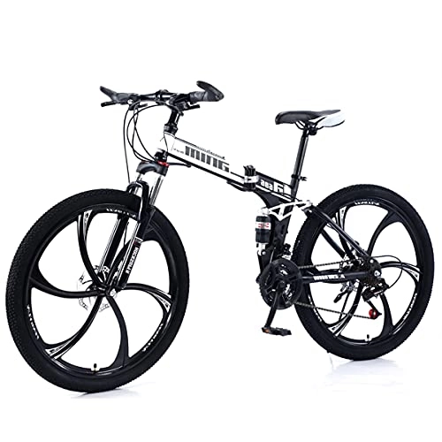 Folding Bike : KANULAN Bike Fast Folding, Bikes Mountain, Anti-slip Wear-resistant Ergonomic Lightweight, Bike Wheel Dual, For Men Or Women Wheel Dual T(Size:30 speed)