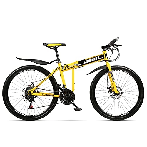 Folding Bike : KANULAN Bike Lightweight Ergonomic Bike Fast Folding 21 Speeds Sport Bikes Dual Mountain Bike Sport With Anti-slip Wear-resistant Wheel For Men Or Women T