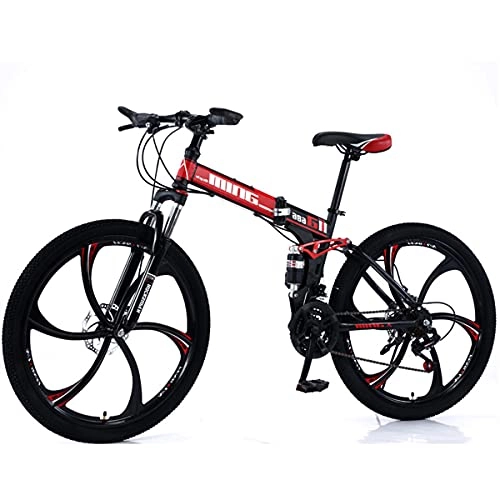 Folding Bike : KANULAN Bikes Mountain Wheel Dual, For Men Or Women Bike Fast Folding, Anti-slip Wear-resistant Ergonomic Lightweight, Bike Wheel Dual T(Size:24 speed)