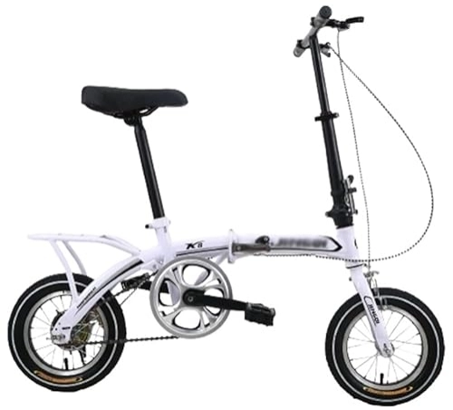 Folding Bike : Kcolic 12 Inch Adult Folding Bike, Foldable City Bicycle Variable Speed Mobile Portable Lightweight Folding Bike for Students and Urban Commuters D, 12inch